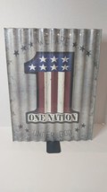 &quot;One Nation Under God&quot; Metal Sign - NIP - Ideal for Man Cave Decor - £11.83 GBP