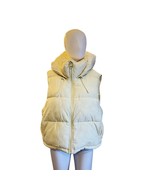 Zara Women’s XL Beige Puffer Vest – Quilted, Lightweight, Zip Front - $703.88 MXN