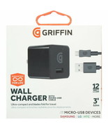 Griffin (12W/2.4A) USB Wall Charger/Adapter and 3-Ft Micro-USB Cable - B... - $19.20