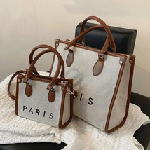 Luxury French Style Canvas Bags - Large Office Tote Bags with City Style! - £21.96 GBP+