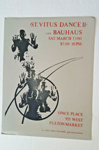 Bauhaus Gig Poster 1981 Chicago Space Place 23&quot; X 17&quot; Rare Goth Mask Tour - £2,096.32 GBP