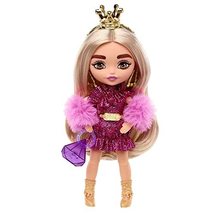 Barbie Extra Minis Doll &amp; Accessories with Blonde Hair Wearing Shimmery Dress &amp;  - £6.65 GBP