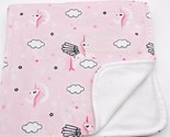 Bebe Baby Blanket Unicorn Alicorn Pegasus Clouds Wings Pink Burlington - $19.99