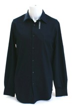 Perry Ellis Dark Sapphire Stretch Long Sleeve Button Front Shirt Men&#39;s NWT - $78.99
