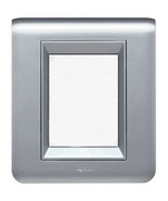 Legrand Mosaic 4&quot; x 4&quot; Switch Plate Cover, Glossy Silver - £7.89 GBP