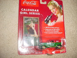 JOHNNY LIGHTNING COCA COLA CALENDAR GIRL &#39;33 FORD PANEL DELIVERY FREE US... - £8.88 GBP