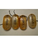 002 4 Vintage SER-DO Oval Amber Clear Marker Lights DZ-102 SAE-P-65 - £23.69 GBP