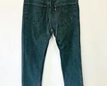 Vintage Levis 505 Jeans 38x30 actual 37x29 Black Regular Fit Straight Le... - $17.95