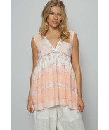 POL Floral V-Neck Sleeveless Peplum Blouse - $97.92 CAD+