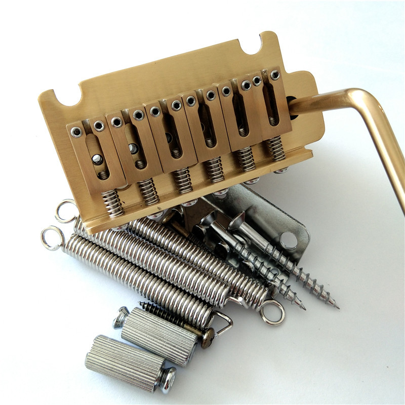 Brass 6 Strings Electric Guitar Double Wave Bridge With Tremolo Bar BG10... - $49.90