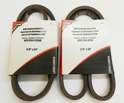 Set of 2 Belts w/ Kevlar for MTD: 754-0370, 754-0370A, 754-0280, 754-0280A - £20.06 GBP