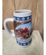 1995 Budweiser &quot; LIGHTING THE WAY HOME &quot; Beer Holiday Stein Mug Ceramart... - $24.99