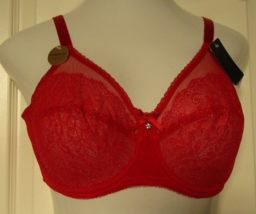 Wacoal Retro Chic Underwire bra size 36D Style 855186 Red (612) - $35.59