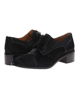 Rachel Zoe Black Pony Hair Leather Oxfords $200 8 - €46,34 EUR