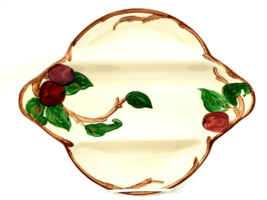 Franciscan Ware Apple Divided Relish Server 12.25&quot; x 10&quot; Hand Decorated ... - $21.49