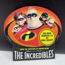 Walt Disney vintage button pinback pin advertising The Incredibles Baby ... - £7.75 GBP