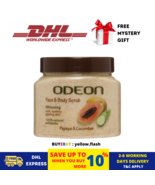 2 x ODEON FACE &amp; BODY SCRUB 300ML PAPAYA &amp; CUCUMBER NEW &amp; FREE EXPRESS S... - $834.12 MXN
