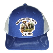 Cap Hat Blue Front White Mesh Squirrel Hunt With Curs Dog Picture - $20.99