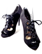 CHRISTIAN SIRIANO Women Size 8 (FITS Sz 7.5) High Heel Black Pump Ghilli... - £15.61 GBP
