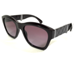 CHANEL Sunglasses 6055-B c.1461/S1 Burgundy Quilted Collapsible Purple L... - $401.83