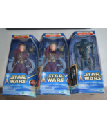 Star Wars Attack of the Clones 12 in Action Figures 2 Zam &amp; 1 Super Batt... - $39.59