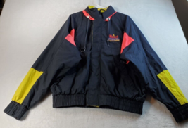 Winston Nascar Racing Jacket Mens Large Black Winners Full Zipper Vintage - $27.60