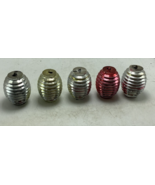 5 VTG BRADFORD HARD PLASTIC BARREL LANTERN ORNAMENTS - $39.77