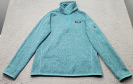 Patagonia Sweatshirt Youth M Green Fleece Lined Long Sleeve Quarter Zip ... - £27.75 GBP