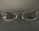 Technolite Clear Eyeglasses Frames TFD5001 BR Shiny Brown Cat Eye 52-17-140 - $41.88