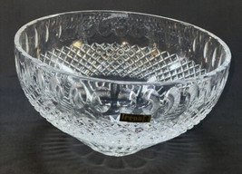 Irena Handcut 24% Lead Crystal Clear Bowl Made in Poland. 9.25” Diameter 5.25”H - £33.40 GBP