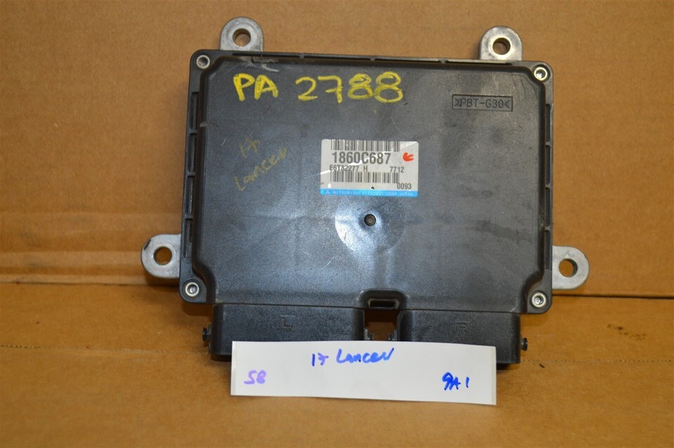2016-2017 Mitsubishi Lancer Engine Control Unit ECU 1860C687 Module 58-9A1 - $26.45