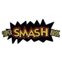 Super Smash Bros. Nintendo Game Series Logo Enamel Metal Pin NEW UNUSED - £6.28 GBP