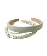 FABRIC AND FAUX PEARL HEADBAND TRIOS - $265.90 MXN