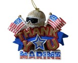 Midwest MARINE Thank you Patriotic Dangle Christmas Ornament Blue White ... - $6.68
