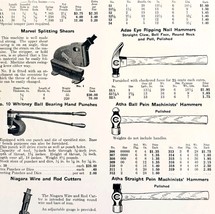 1922 N.T. Bushnell Hammers Cutters Tools Advertisement Catalogue Hardwar... - $469.08 MXN
