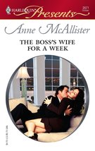 The Boss&#39;s Wife For A Week Anne McAllister - £2.36 GBP
