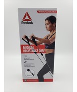 Reebok Medium Resistance Tube Ultra-Grip Textured Handles Interchangeabl... - $14.79