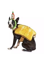 Halloween Pet Costume - Toast of the Town With Hot Sauce Headpiece - Med &amp; Large - £26.28 GBP+