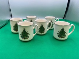 Set 6 Cuthbertson Original CHRISTMAS TREE Mugs - £119.59 GBP