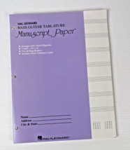Bass Guitar Tablature Manuscript Paper (Purple Cover) - £2.31 GBP