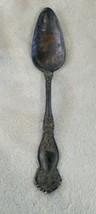 Wm Rogers &amp; Son Vintage AA Spoon Silver Plate Pat. 1910 Floral. 6&quot; - $5.36