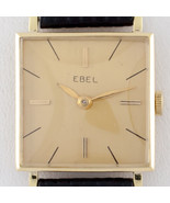 18k Oro Giallo EBEL Donna Mano-Avvolgimento Orologio W/Cinturino IN Pelle - £1,080.20 GBP