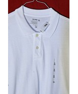 OLD NAVY NWT Men&#39;s XL White Golf Shirt Cotton Pique Knit Banded Short Sl... - $15.32