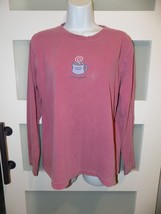 Life is Good Warm Drink Crusher LS Shirt Size M Women&#39;s  EUC - £17.83 GBP