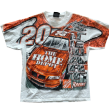 Vintage NASCAR Home Depot Tony Stewart All-Over Print T-Shirt Medium - £54.72 GBP