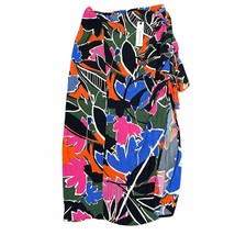 Oliviaceous Women&#39;s Midi Skirt Tropical Nights Side Slit Colorful Small NWT - $16.11