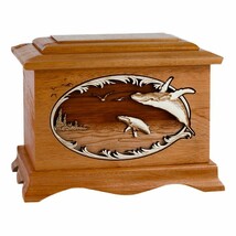 Mahogany Whale Ambassador Wood Cremation Urn - £313.85 GBP