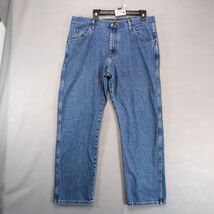 Wrangler Regular Fit Jeans Men&#39;s 38x29 Straight Leg 100% Cotton Med Wash... - $24.00