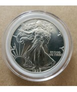 1988 American Silver Eagle 1 Troy oz.  .999 Fine Silver Dollar Coin Unci... - £97.34 GBP