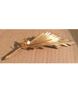 Vintage Mid Century 1960s 12K 12 Karat Gold Filled Figural Feather Leaf ... - $550.81 MXN